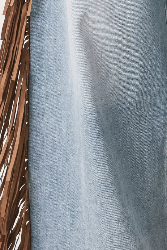 NASHVILLE SIDE WASHED DENIM PANTS - PANTS