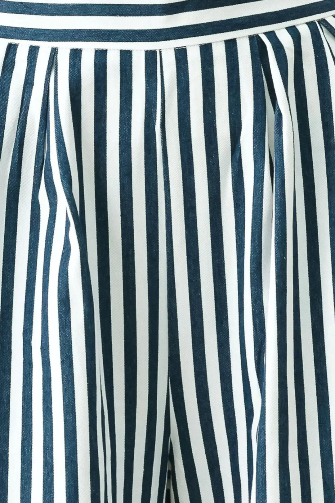PORTSIDE STRIPE WOVEN WIDE LEG PANTS - PANTS
