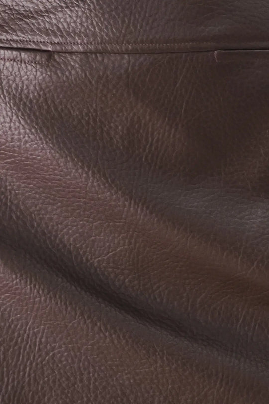 REBEL ROMANCE FAUX LEATHER SKORT