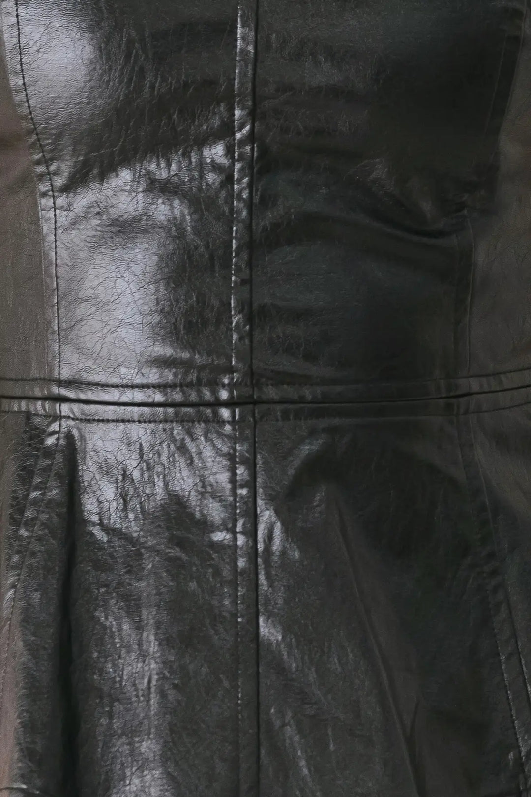 FORBIDDEN LOVE SWEETHEART FAUX LEATHER TOP - TOPS