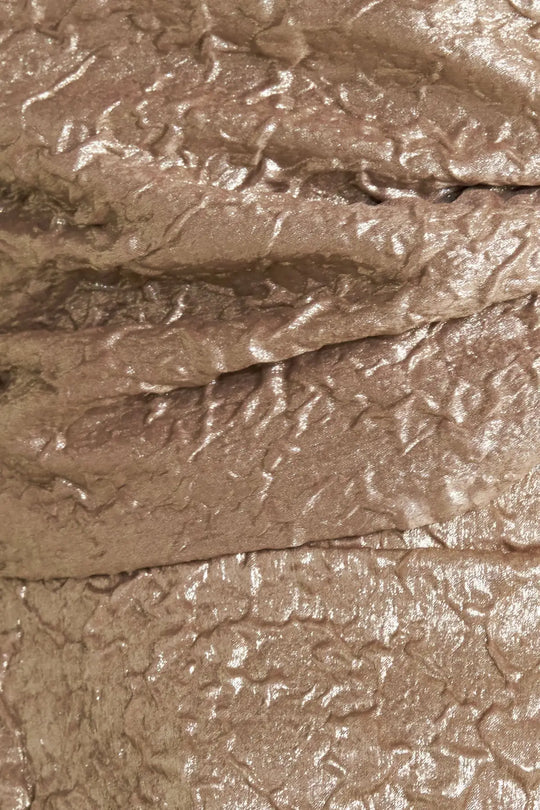 LIQUID GOLD WOVEN TOP - TOPS