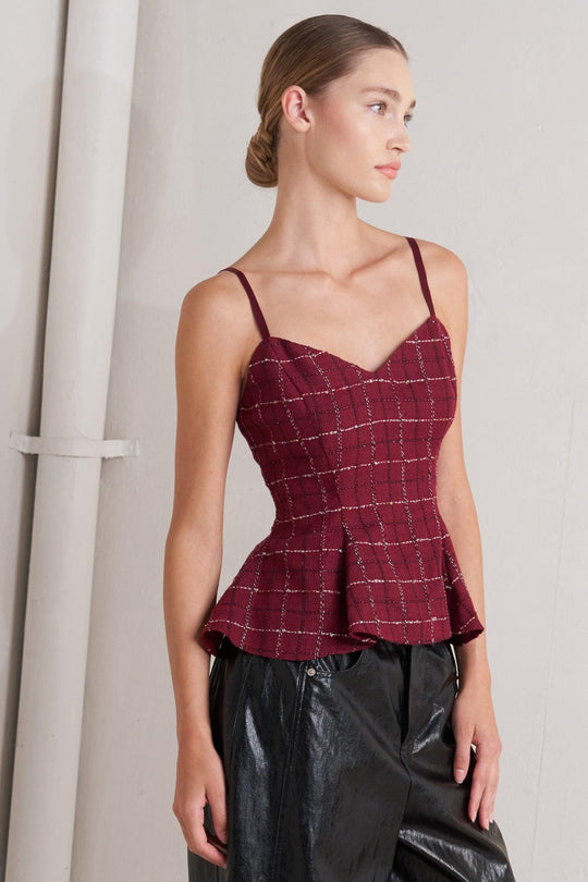 BURNT BOULEVARD TWEED CAMI TOP - MELISSA JEAN