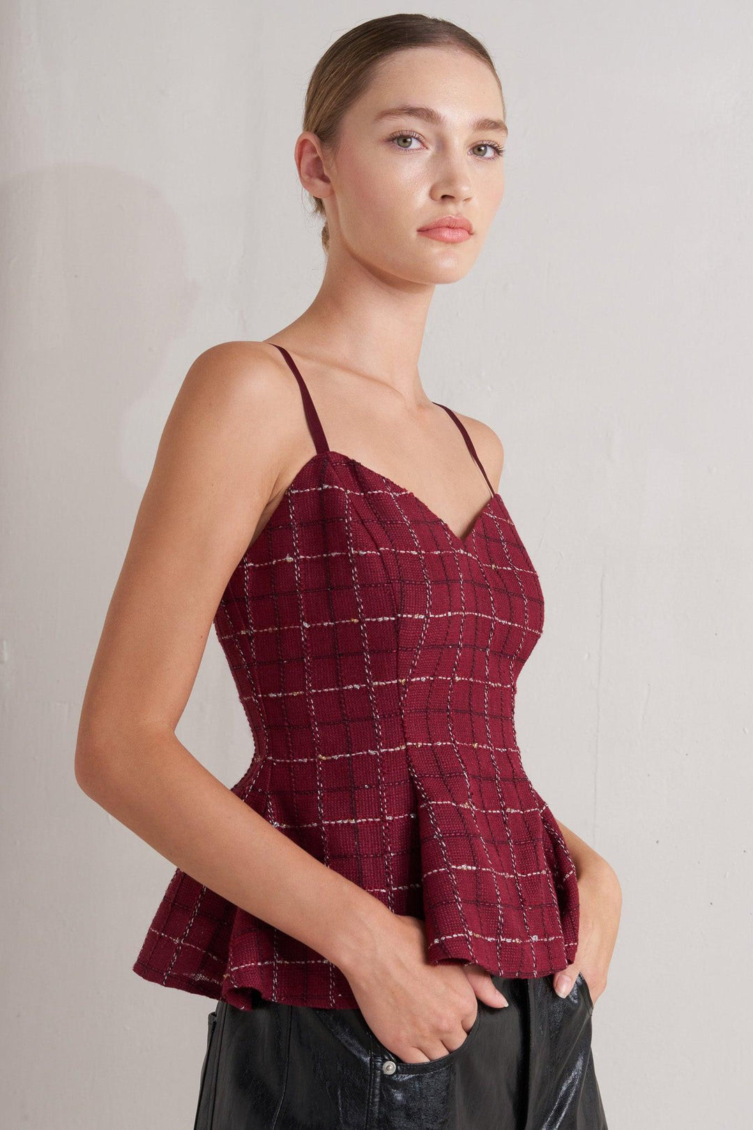 BURNT BOULEVARD TWEED CAMI TOP - MELISSA JEAN