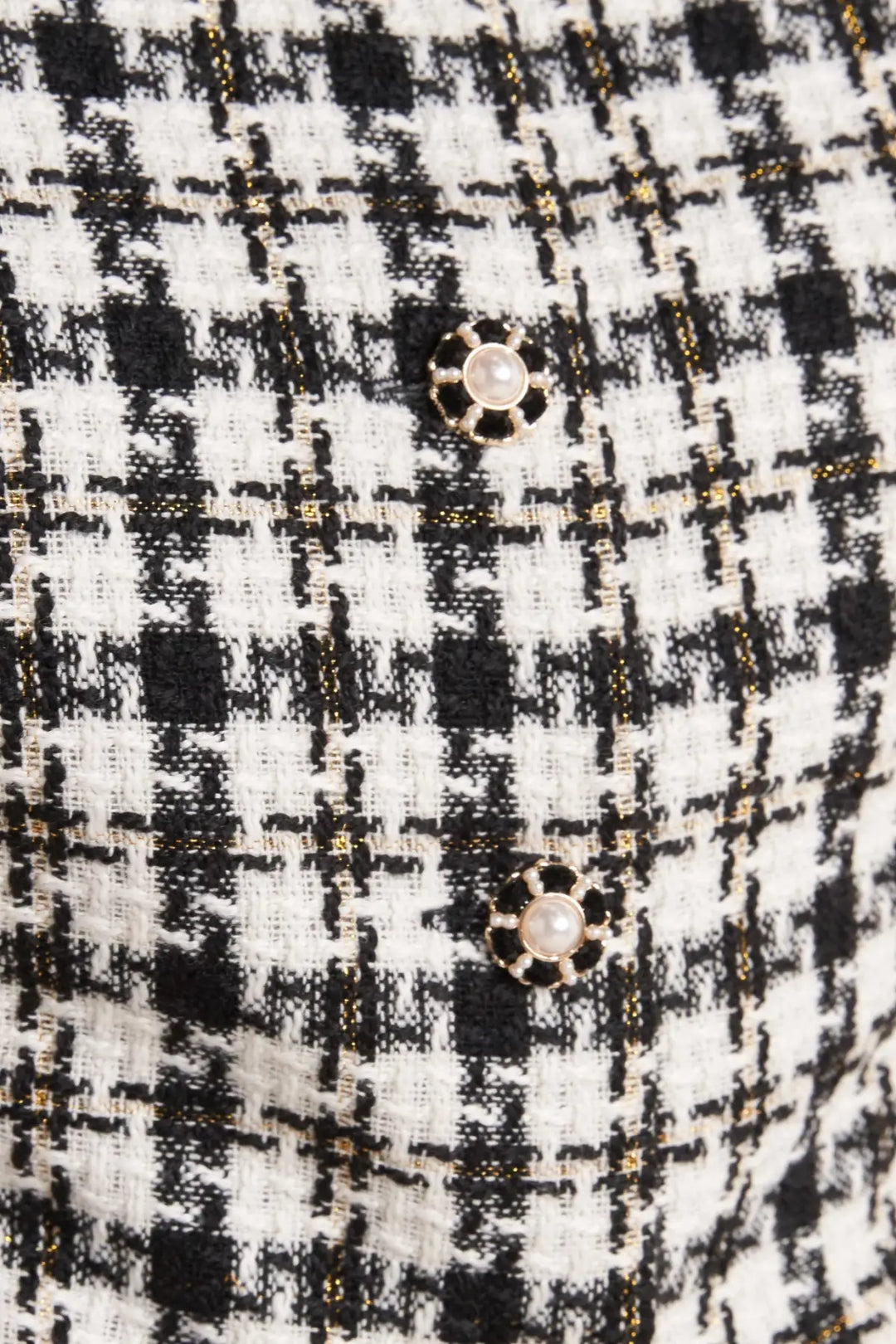 MONA CHECK TWEED VEST - TOPS