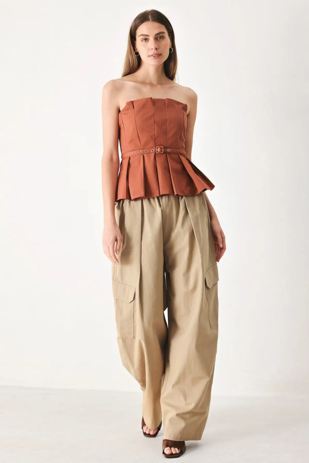 PURE FRAME WOVEN TUBE TOP - TOPS