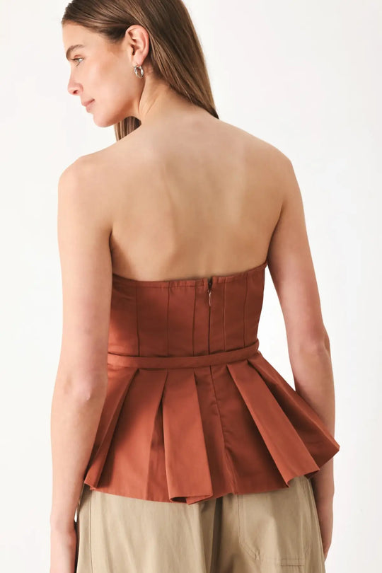 PURE FRAME WOVEN TUBE TOP - TOPS