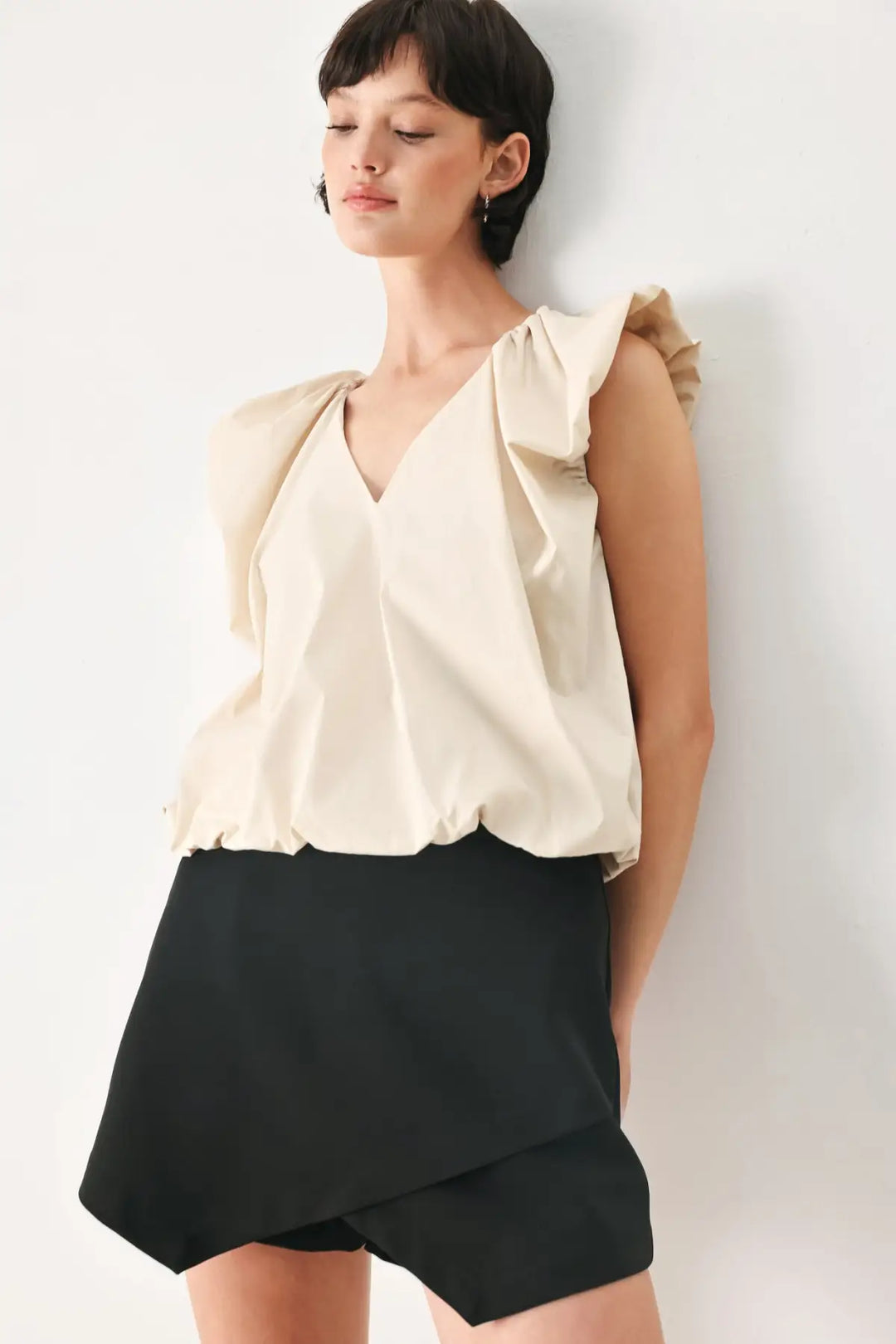 MOONLIGHT SOCIAL WOVEN TOP - TOPS