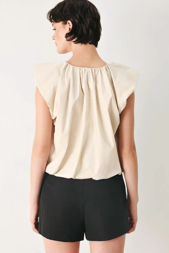 MOONLIGHT SOCIAL WOVEN TOP - TOPS