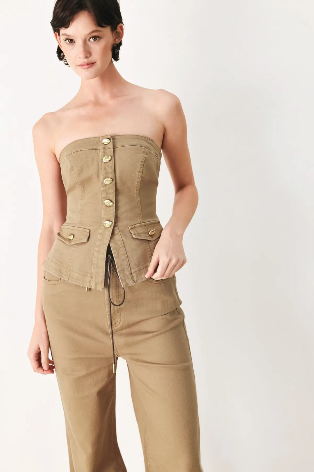 SAHARA SOUL WOVEN TUBE TOP - TOPS