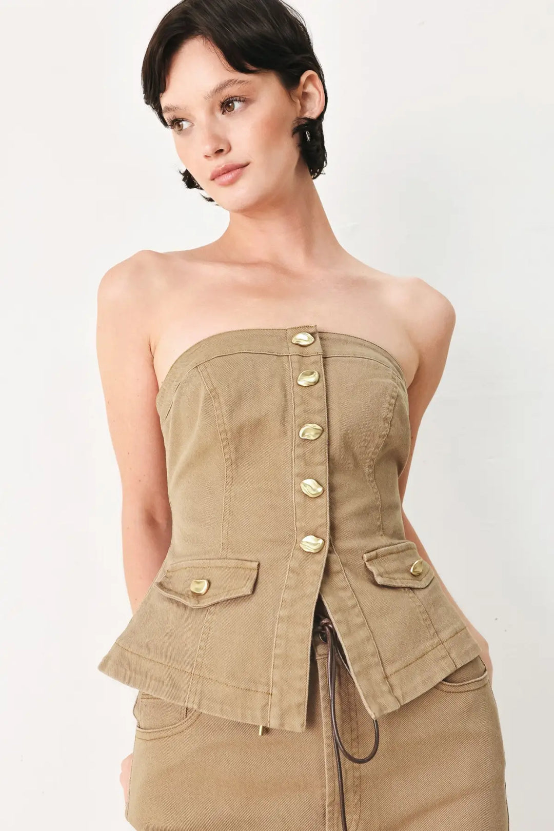 SAHARA SOUL WOVEN TUBE TOP - TOPS
