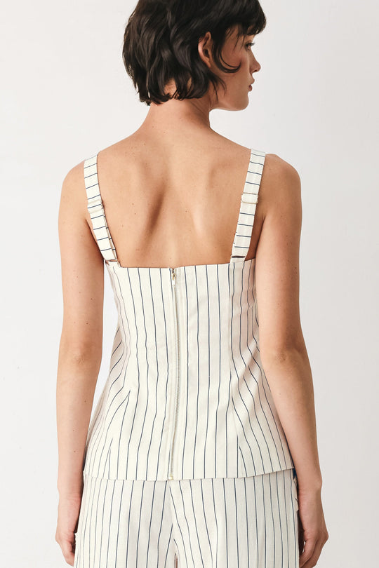 SUTTON STRIPE WOVEN TOP