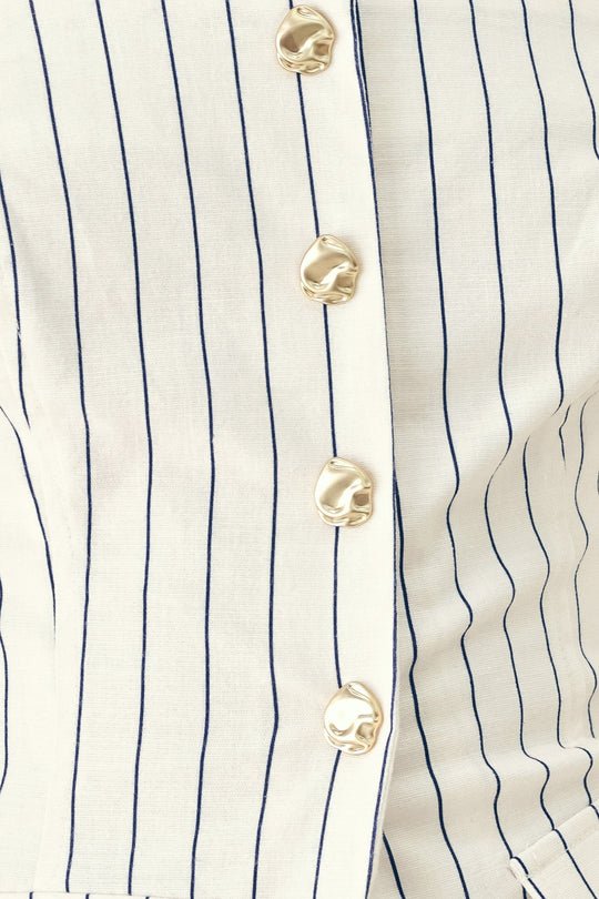 SUTTON STRIPE WOVEN TOP