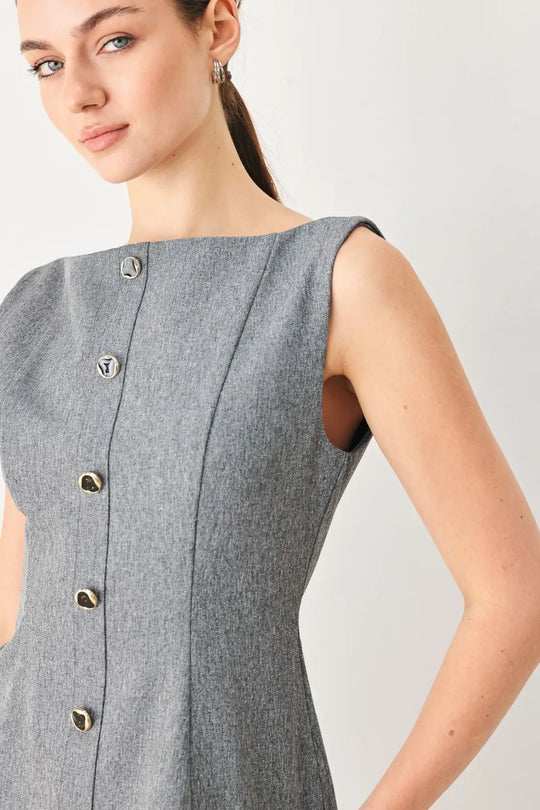 GRANITE FLOW WOVEN TOP - TOPS
