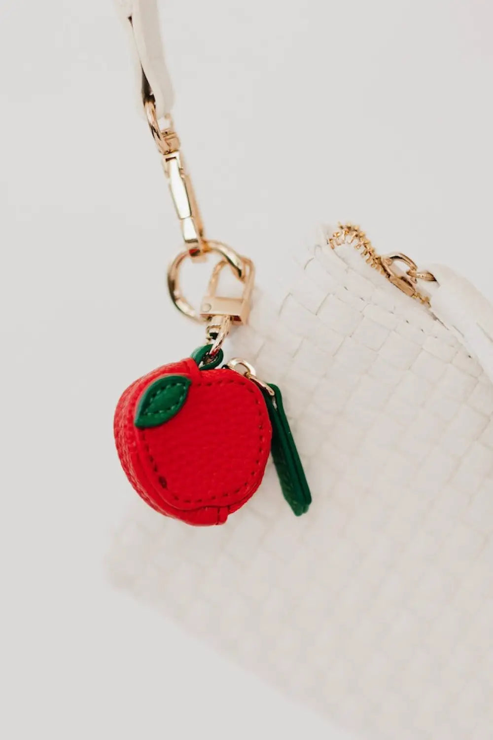 Cutie Fruit Bag Charm - Apple - Charms