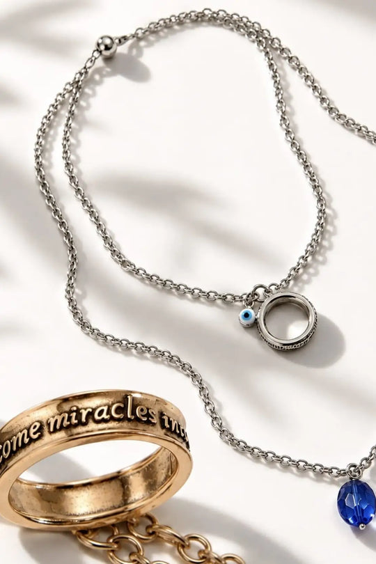 I Welcome Miracles Ring Original Necklace - original