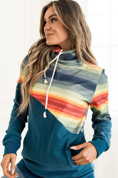 SingleHood Sweatshirt - Here for Blue - Tops