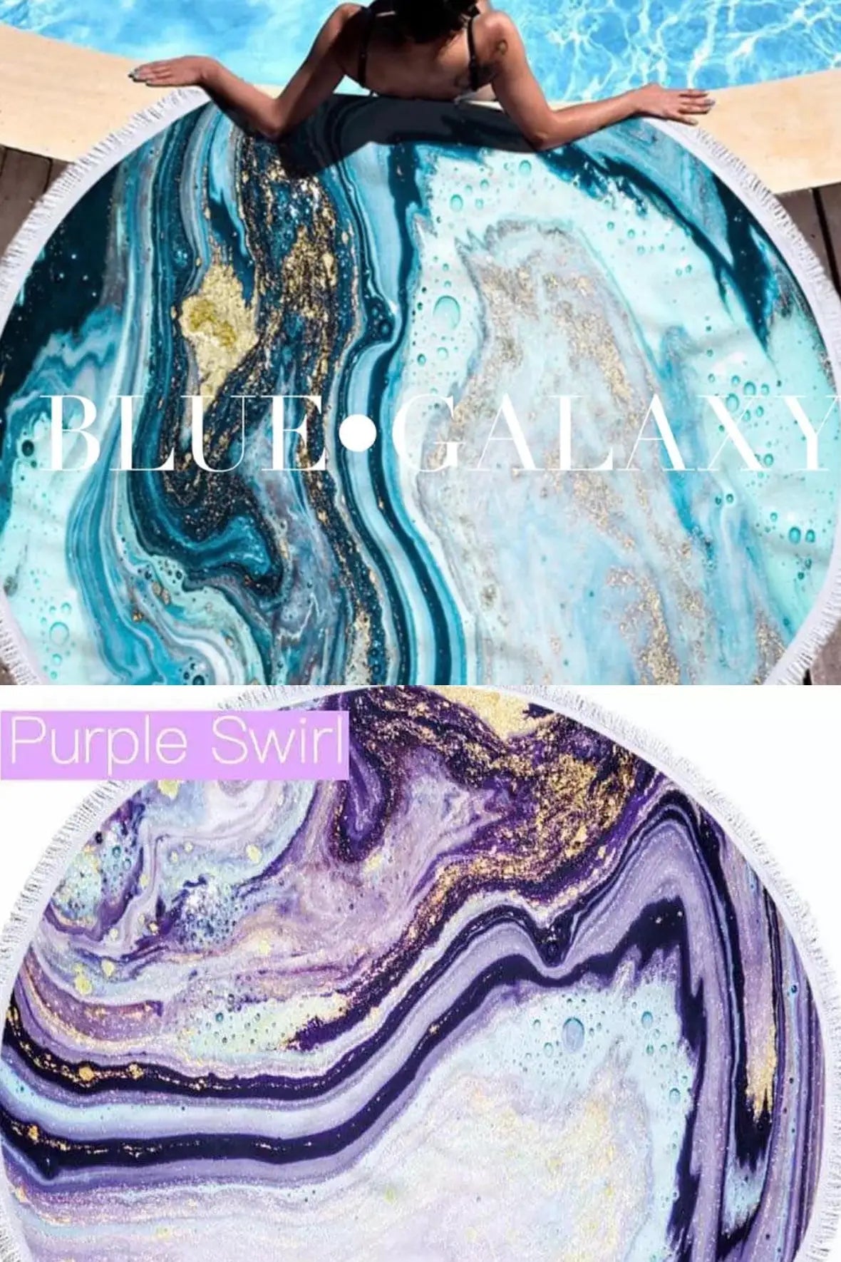 Geode Round Beach Towels * Multiple Colors - Melissa Jean Boutique