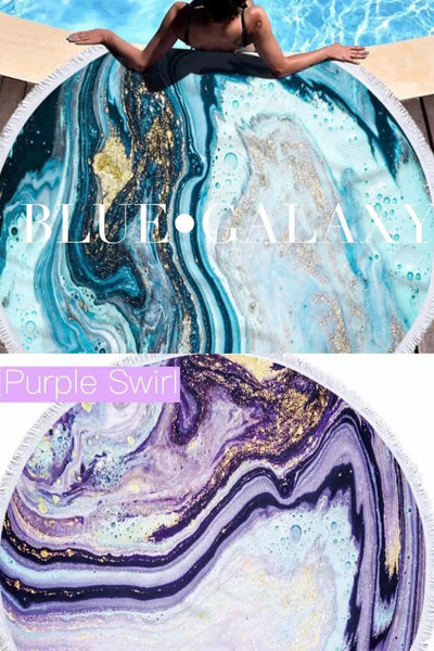 Geode Round Beach Towels * Multiple Colors - Melissa Jean Boutique