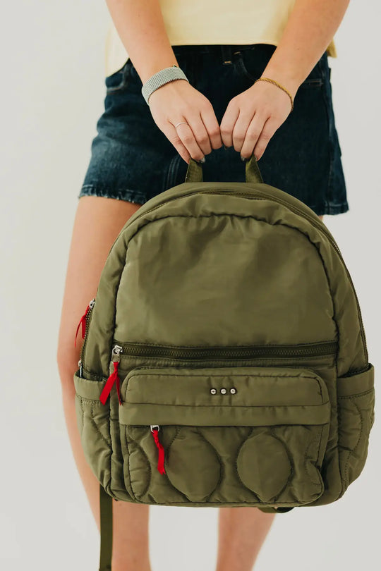 Go-To Organized Puffer Nylon Backpack - Backpack