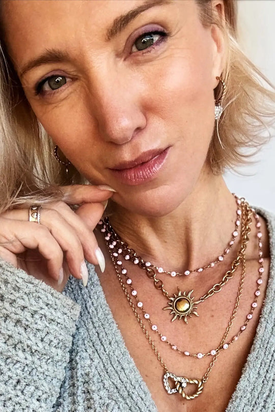 Grateful Sun Choker Necklace - midi choker