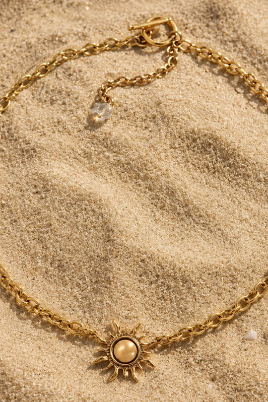 Grateful Sun Choker Necklace - midi choker
