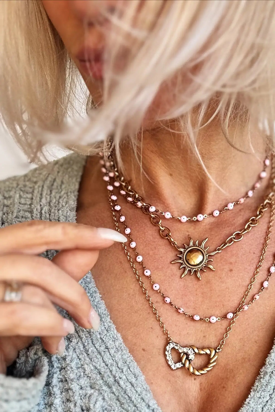 Grateful Sun Choker Necklace - midi choker