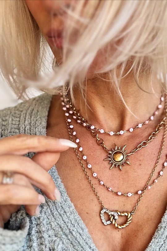 Grateful Sun Choker Necklace - midi choker