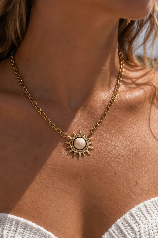 Grateful Sun Choker Necklace - midi choker