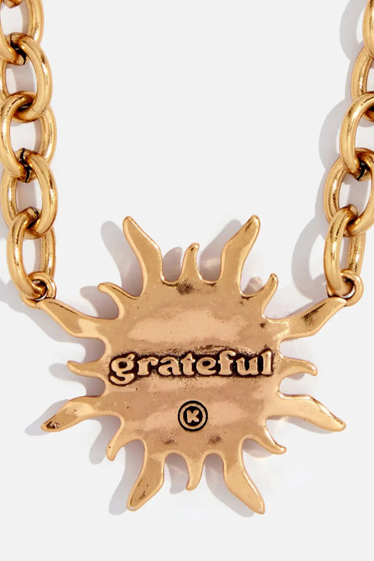 Grateful Sun Choker Necklace - midi choker