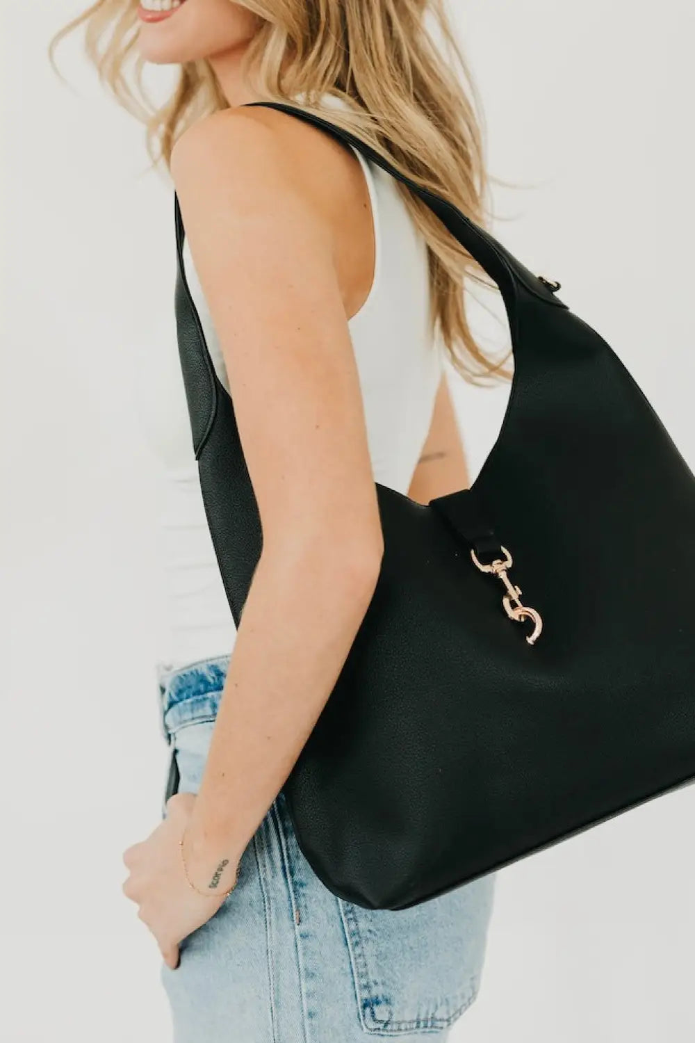 Haddie Hobo Vegan Leather Tote - Tote Bag