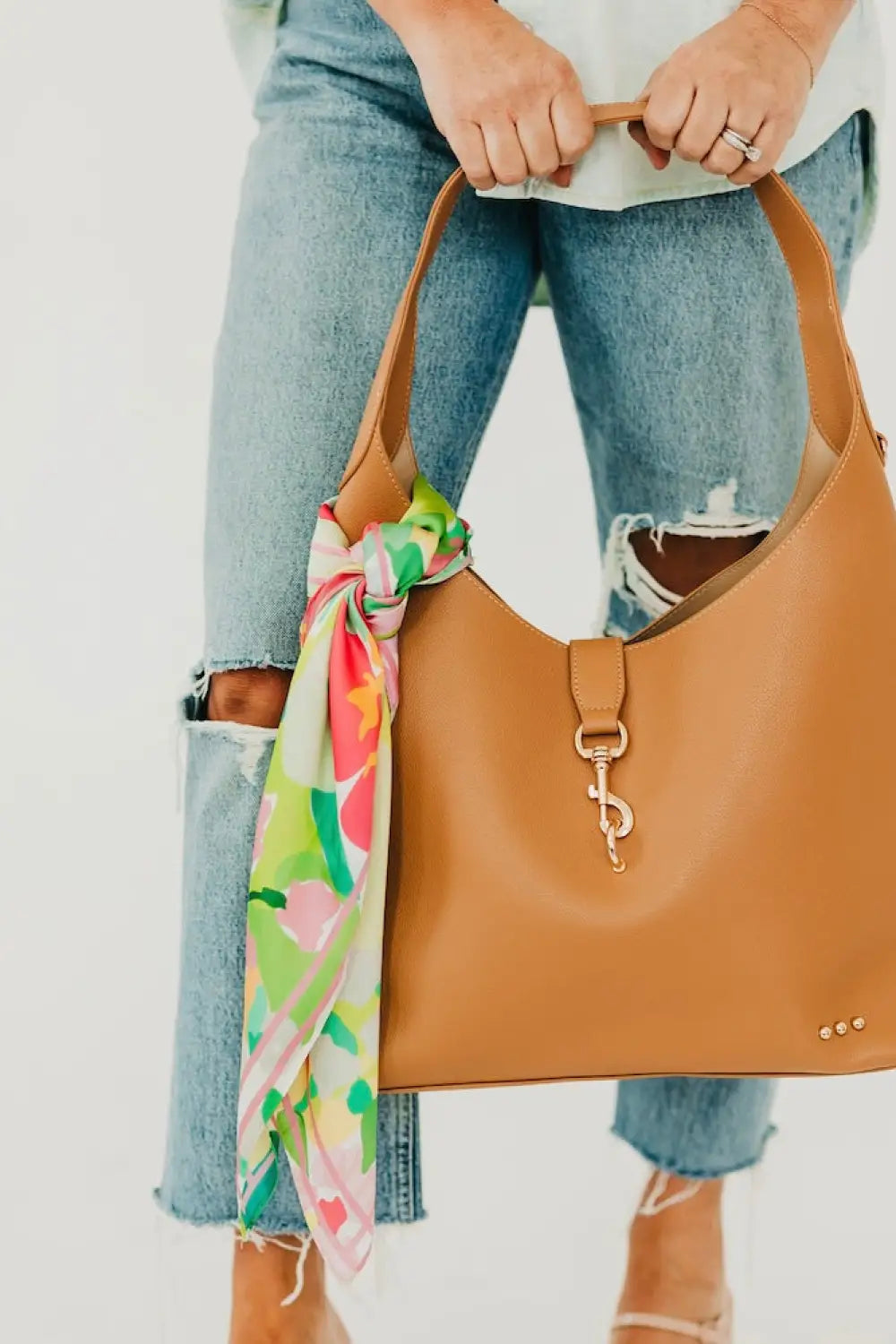 Haddie Hobo Vegan Leather Tote - Tote Bag
