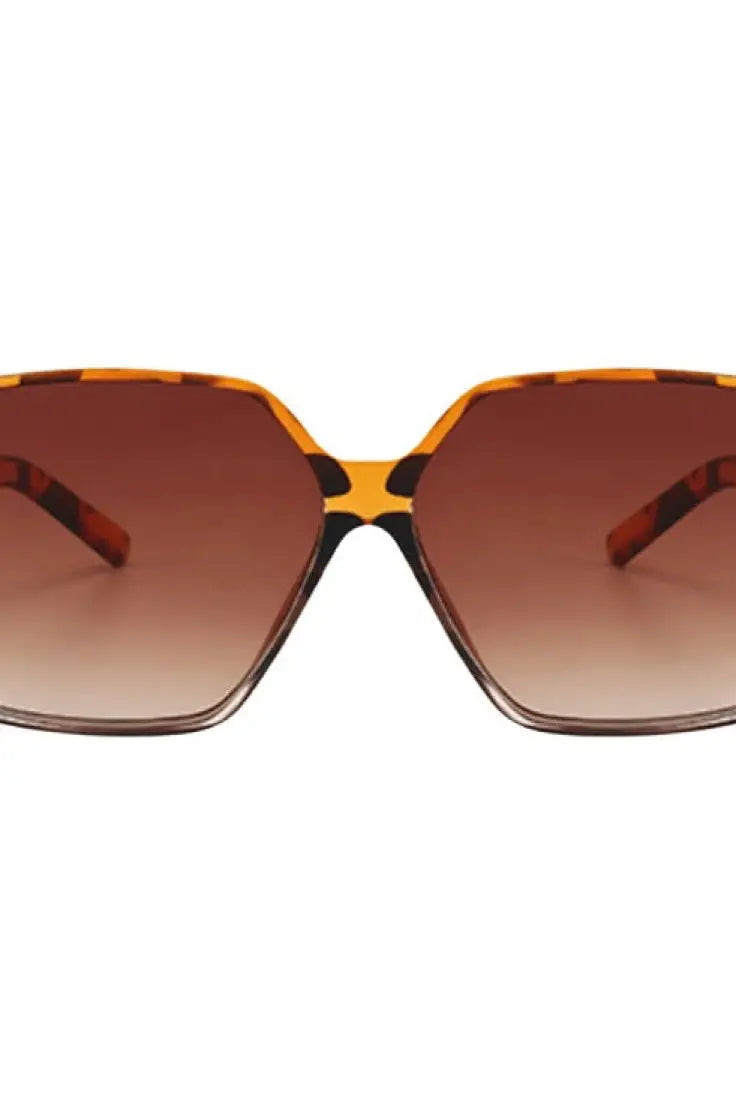 Hanna Hexagon Frame Sunglasses - Sunglasses