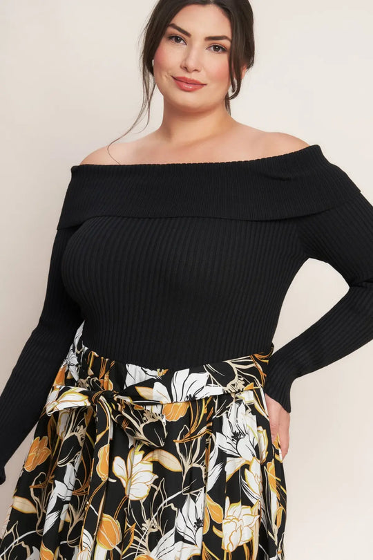 TWIST ON TIMELESS WOVEN MIDI DRESS - DRESSES