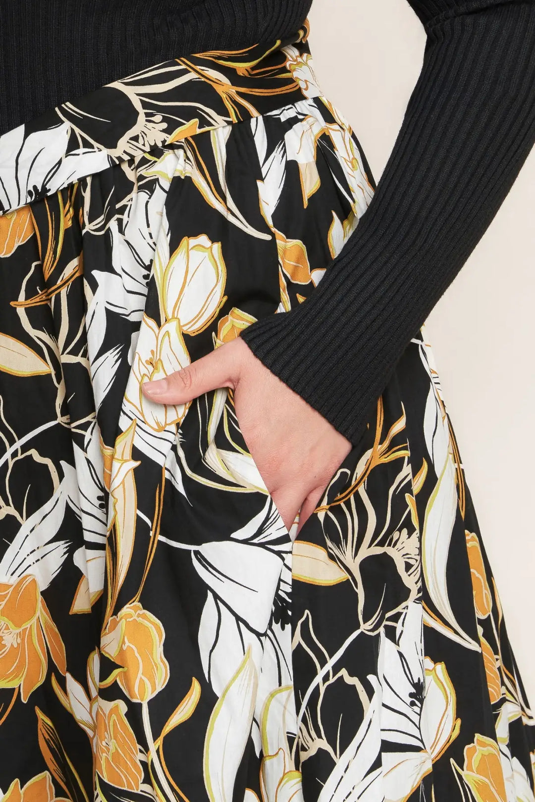 TWIST ON TIMELESS WOVEN MIDI DRESS - DRESSES