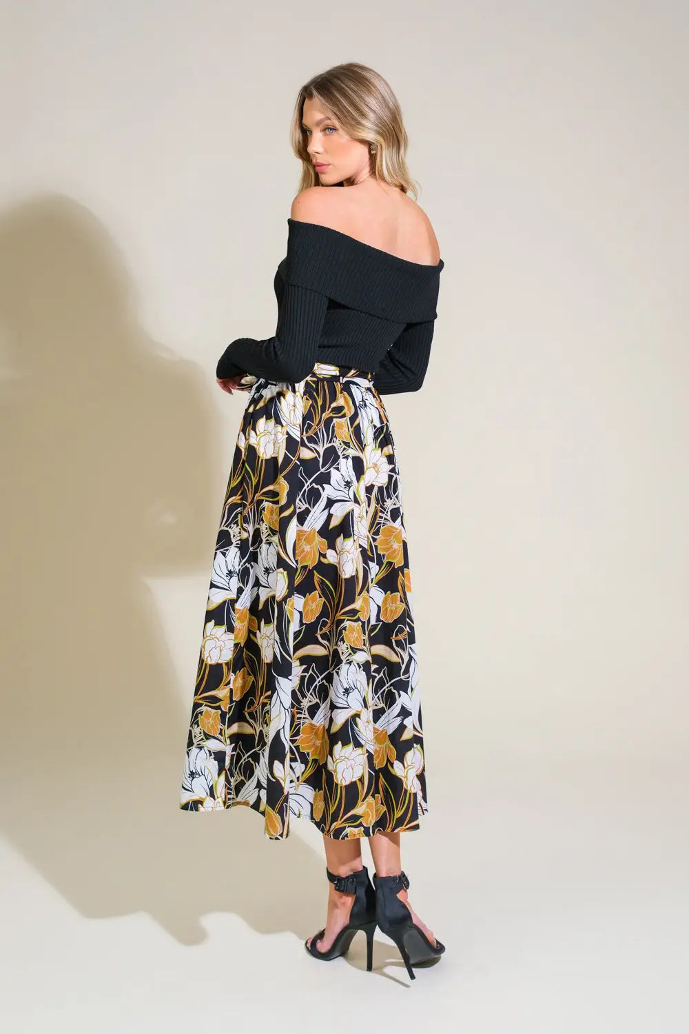 TWIST ON TIMELESS WOVEN MIDI DRESS - DRESSES