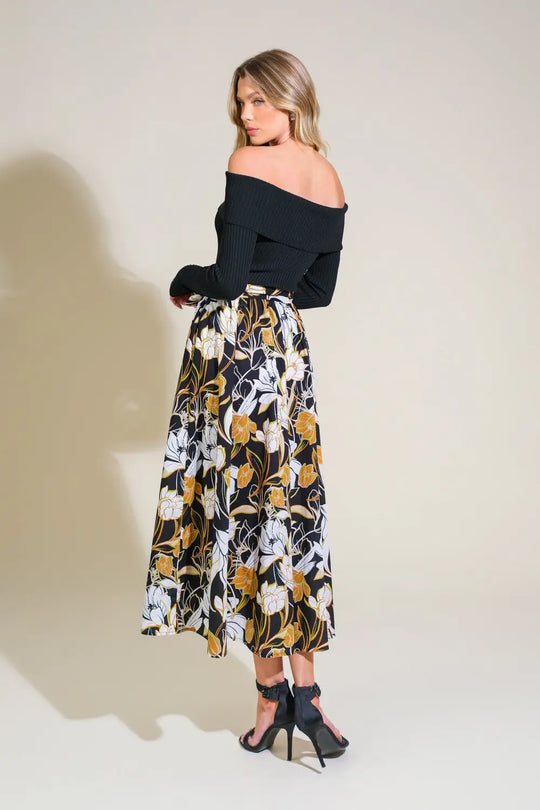 TWIST ON TIMELESS WOVEN MIDI DRESS - DRESSES