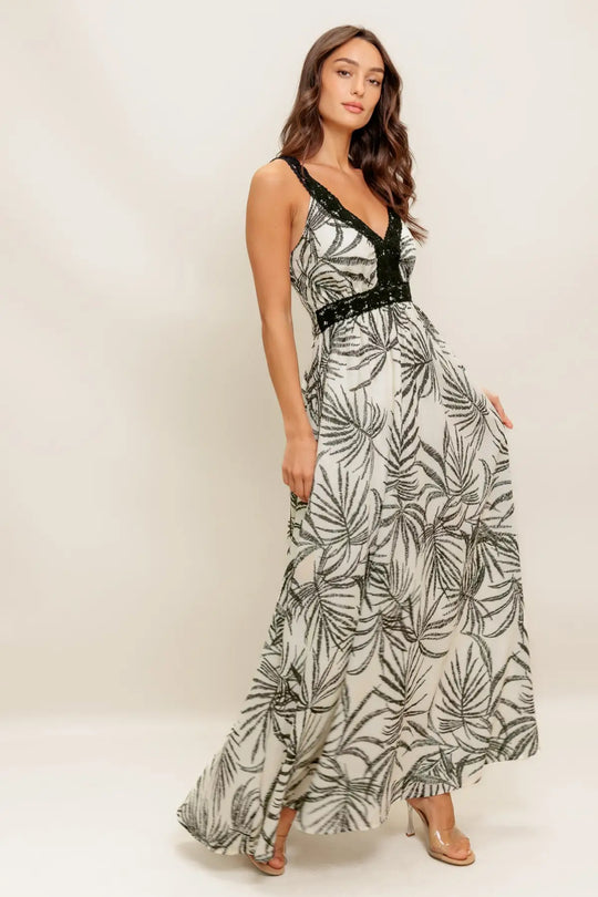 COASTLINE WHISPER WOVEN MAXI DRESS - DRESSES