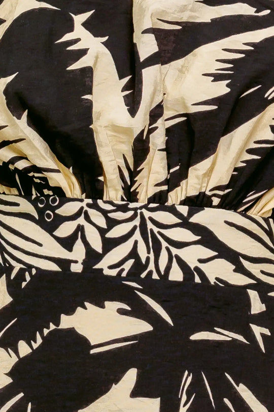 TROPIC SPIRAL WOVEN MINI DRESS - DRESSES