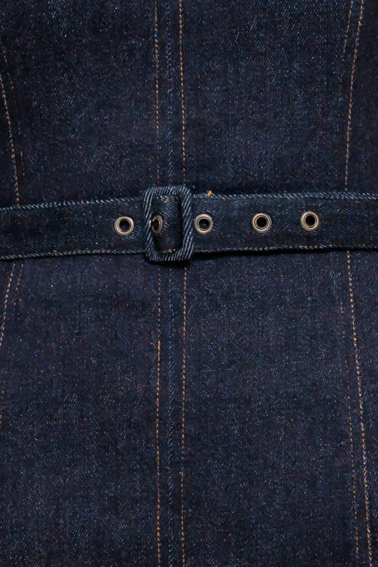 COOL CONTROL DENIM MINI DRESS - DRESSES