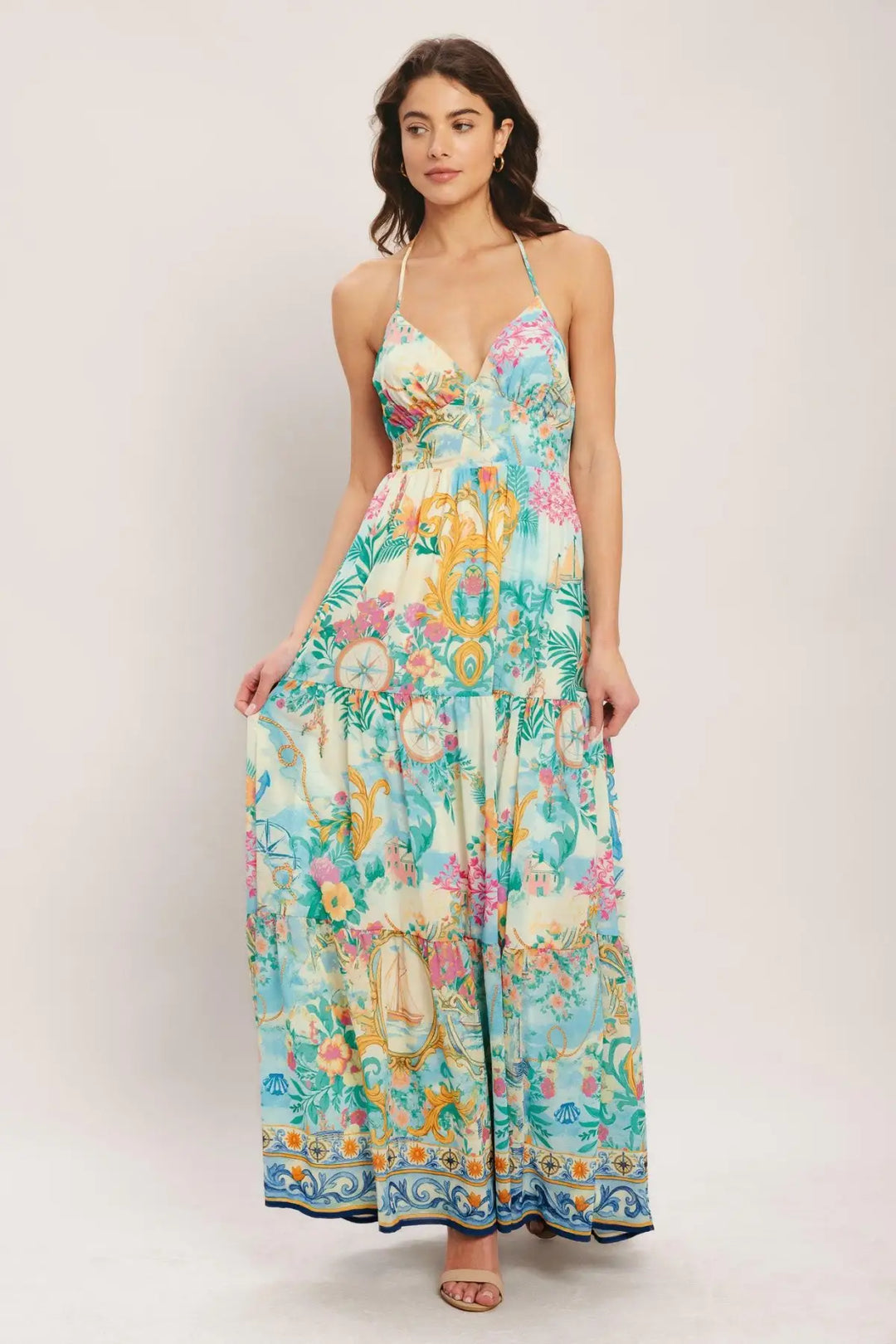 CAPRI SAIL AWAY WOVEN MAXI DRESS