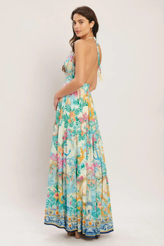 CAPRI SAIL AWAY WOVEN MAXI DRESS