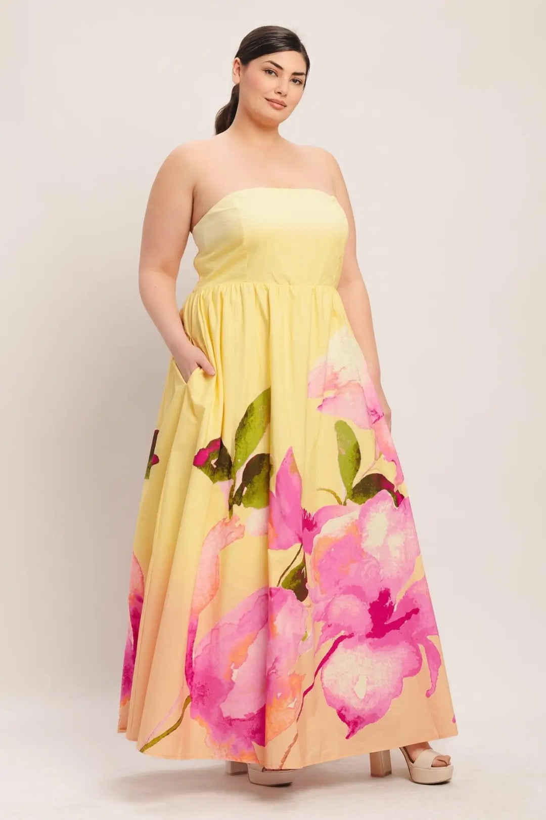 DREAMY OMBRE WOVEN MAXI DRESS - DRESSES