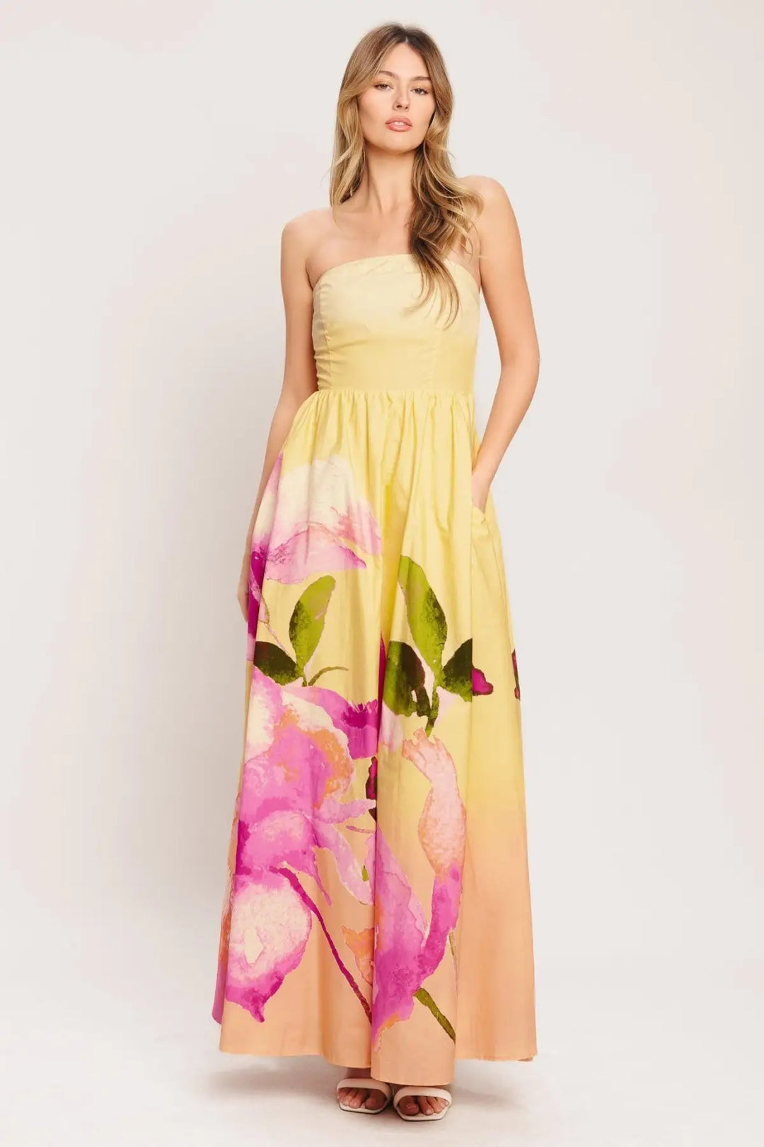 DREAMY OMBRE WOVEN MAXI DRESS - DRESSES