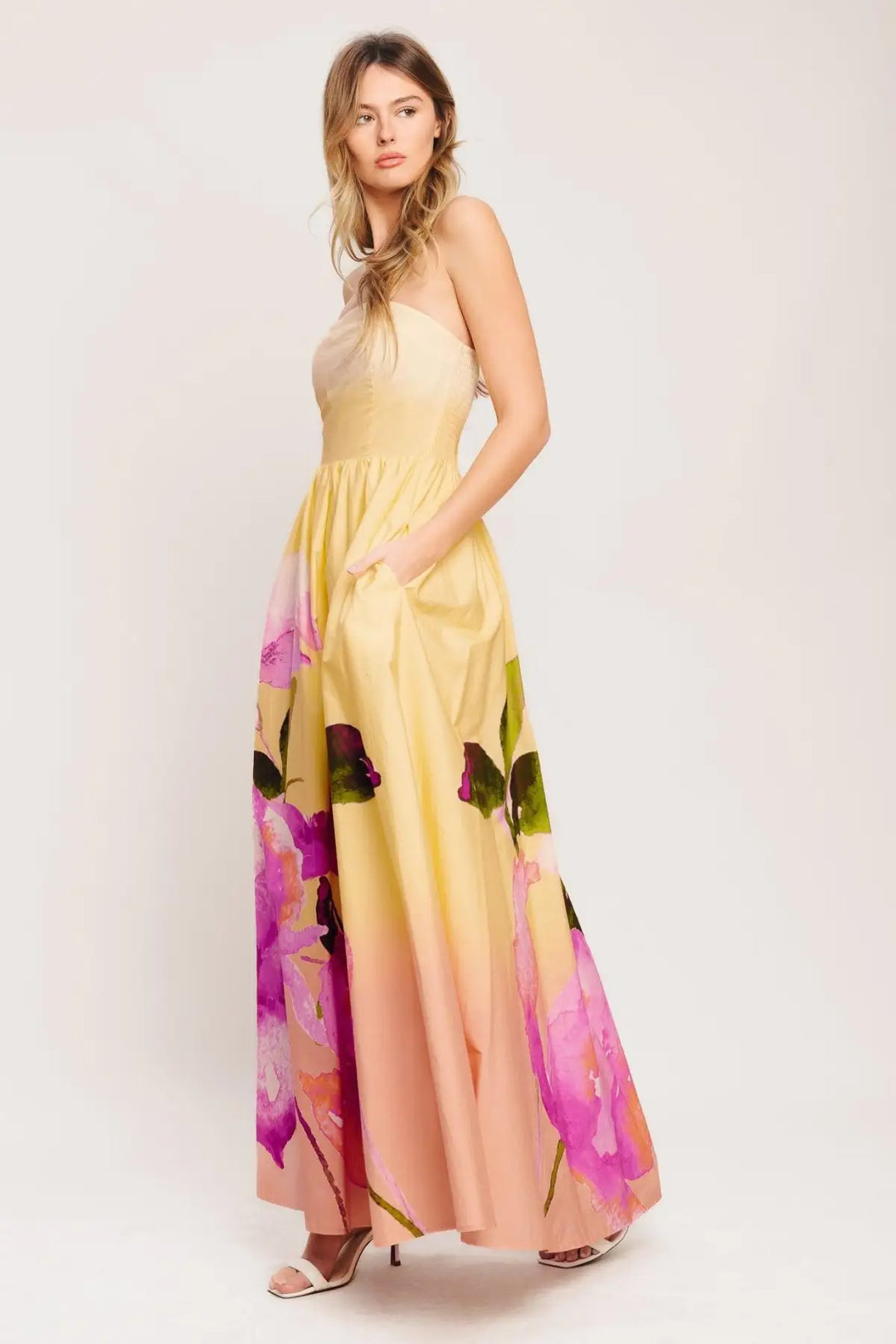 DREAMY OMBRE WOVEN MAXI DRESS - DRESSES