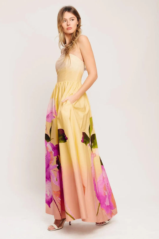 DREAMY OMBRE WOVEN MAXI DRESS - DRESSES