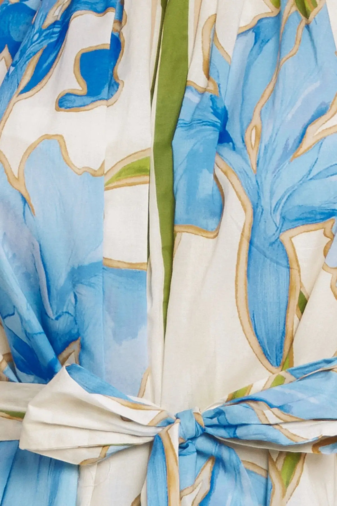 AZURE BLOOM HALTER WOVEN MINI DRESS - DRESSES