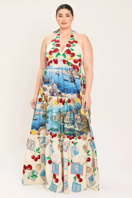 ITALIAN RIVIERA DREAM WOVEN MAXI DRESS