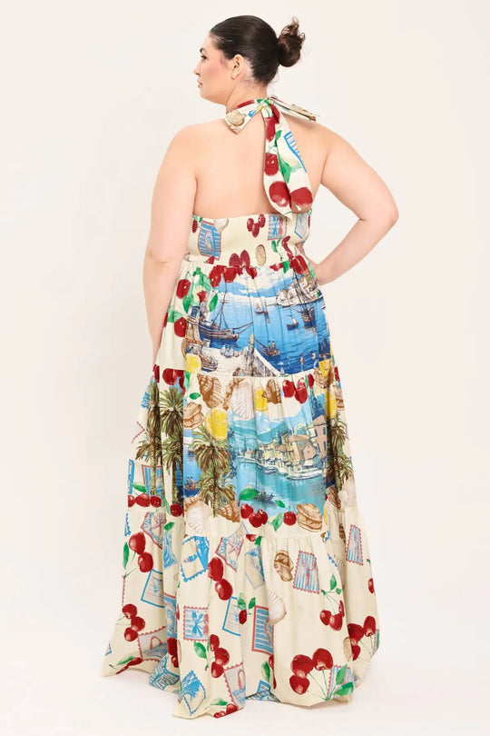 ITALIAN RIVIERA DREAM WOVEN MAXI DRESS