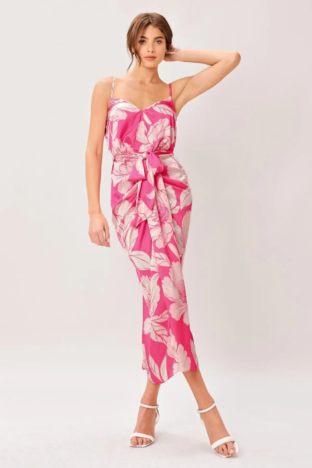 BOLD PETALIA WOVEN MIDI DRESS - DRESSES