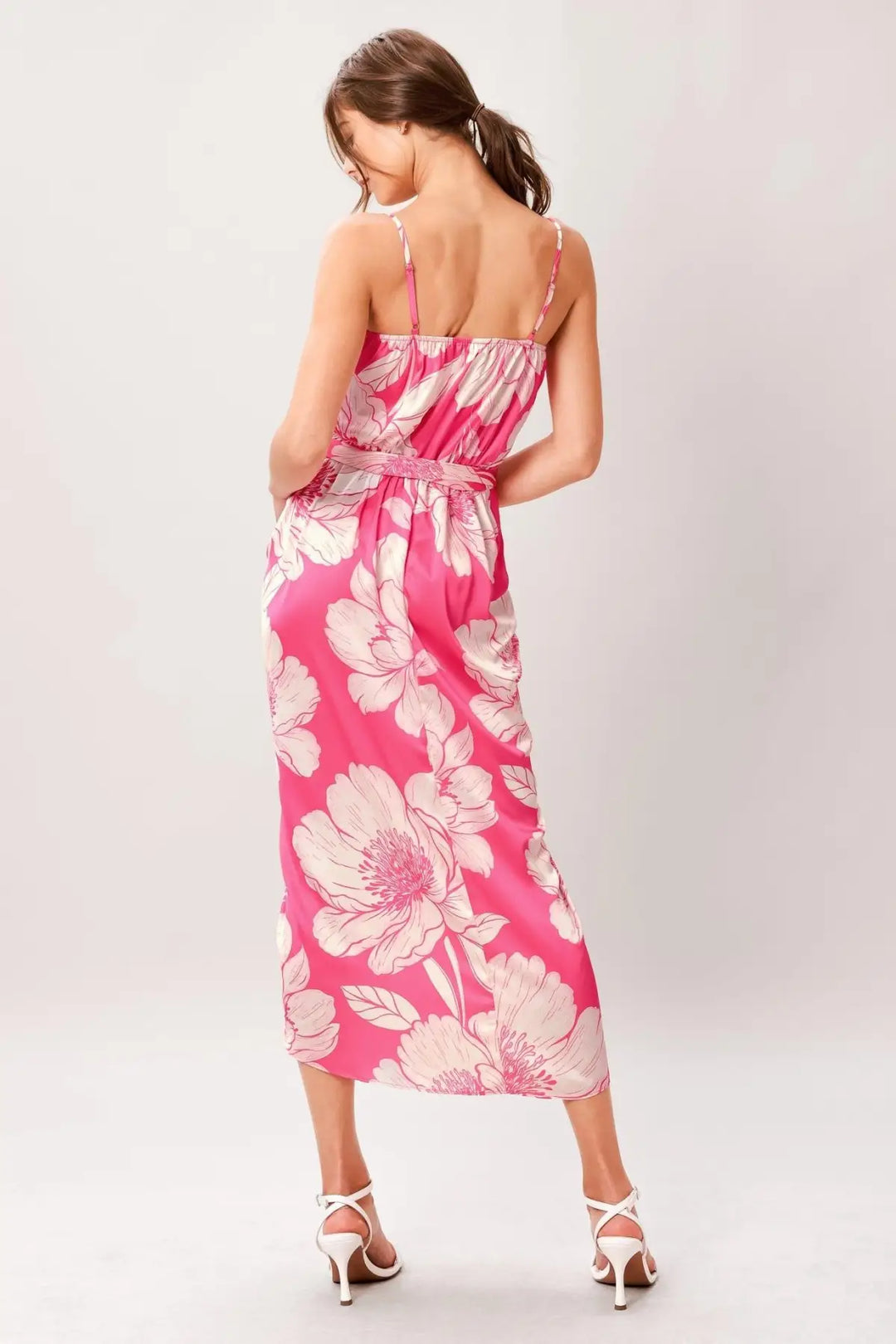 BOLD PETALIA WOVEN MIDI DRESS - DRESSES